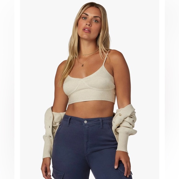 NWT Favorite Daughter Spaghetti Sweater Bralette - Picture 6 of 10